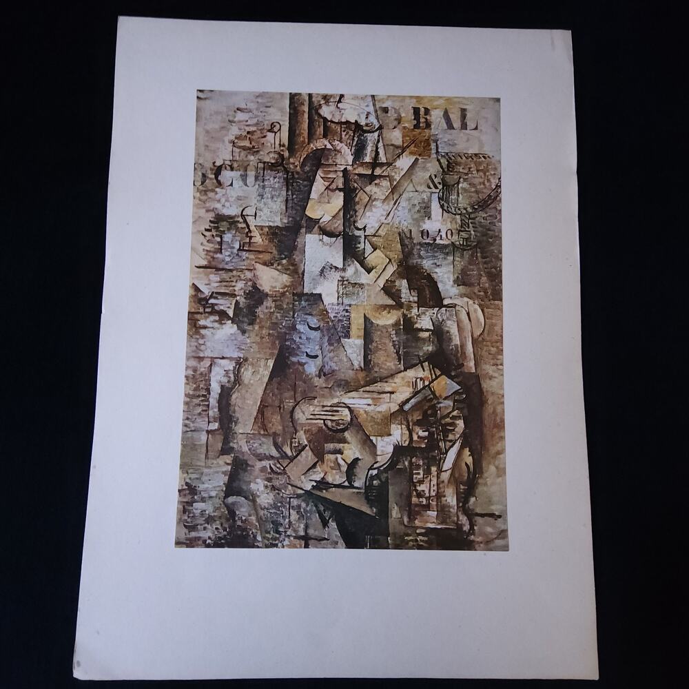 Vintage 1940s Georges Braque The Portuguese 1st Edition Art Print Lithograph